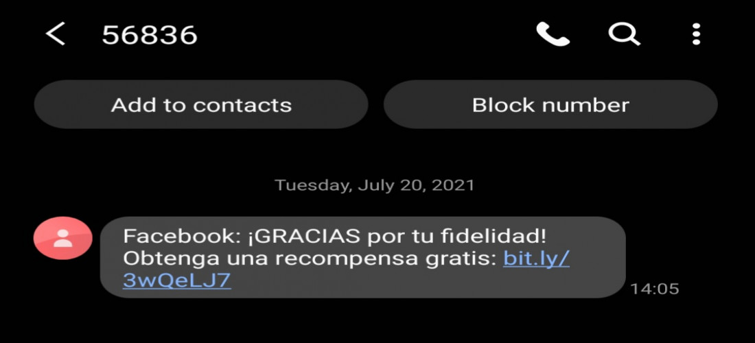 Cuidado con los SMS que recibes